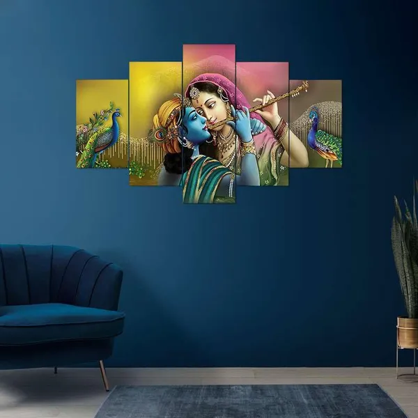Set_Of_5_Mdf_Framed_3D_Wall_Painting_For_Home_Decoration_|_17X30_Inches
