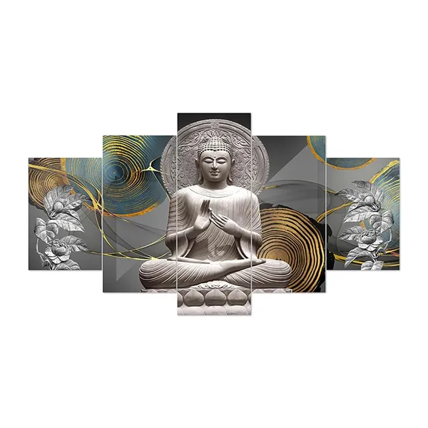 Set_Of_5_Mdf_Framed_3D_Wall_Painting_For_Home_Decoration_|_17X30_Inches