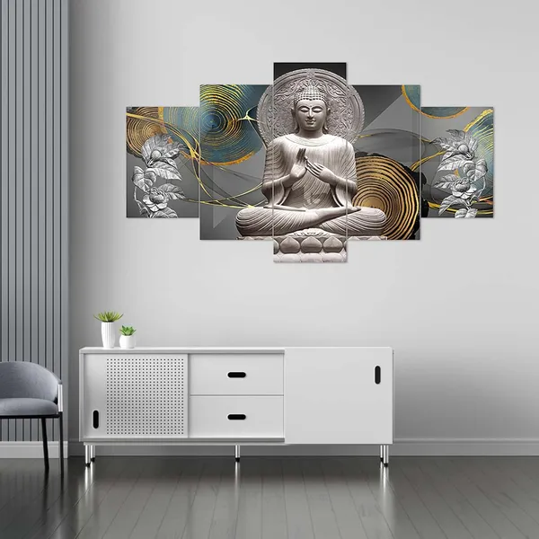 Set_Of_5_Mdf_Framed_3D_Wall_Painting_For_Home_Decoration_|_17X30_Inches