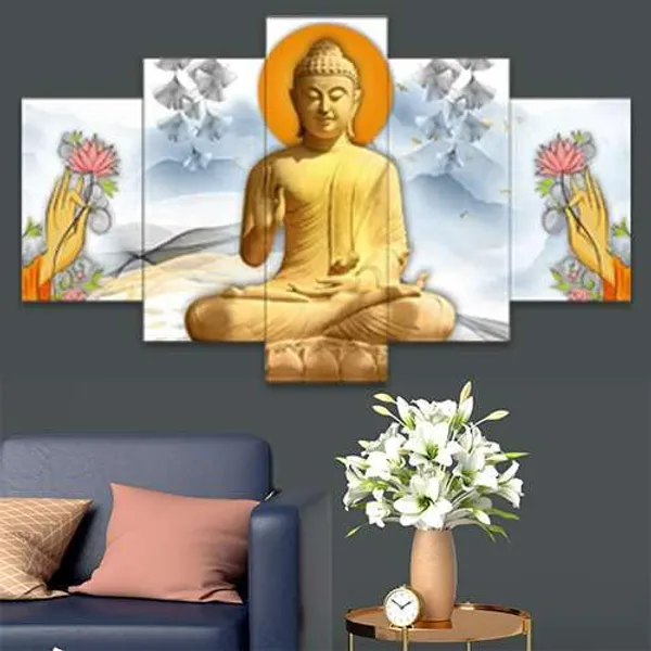 Set_Of_5_Mdf_Framed_3D_Wall_Painting_For_Home_Decoration_|_24X50_Inches