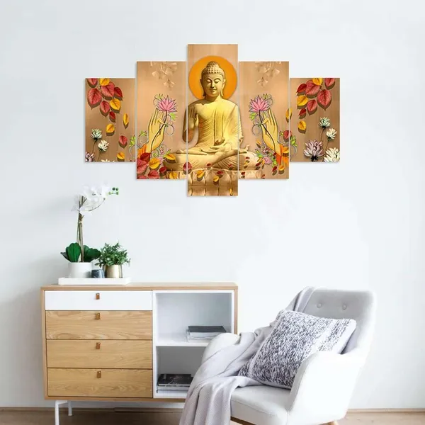 Set_Of_5_Mdf_Framed_3D_Wall_Painting_For_Home_Decoration_|_17X30_Inches