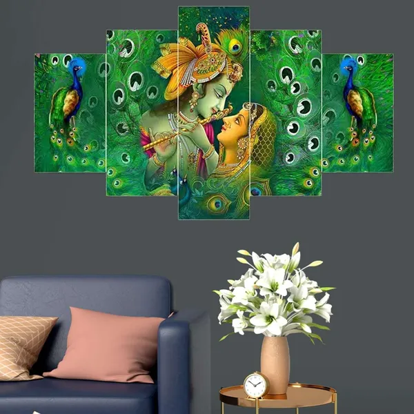 Set_Of_5_Mdf_Framed_3D_Wall_Painting_For_Home_Decoration_|_24X50_Inches
