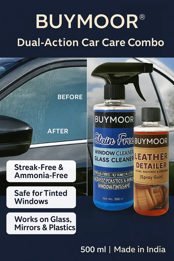Multicolor_Stain-Free_Window_Cleaner_500Ml_And_Leather_Detailer,_Premium_Leather_Care_Spray_500Ml_-_Pack_Of_1+1=2