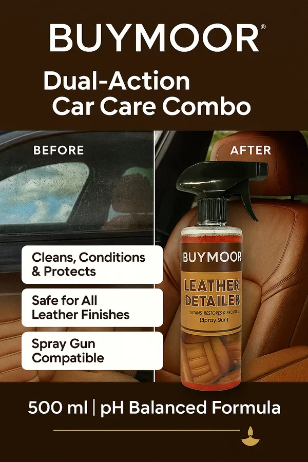 Multicolor_Stain-Free_Window_Cleaner_500Ml_And_Leather_Detailer,_Premium_Leather_Care_Spray_500Ml_-_Pack_Of_1+1=2