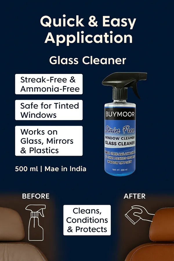 Multicolor_Stain-Free_Window_Cleaner_500Ml_And_Leather_Detailer,_Premium_Leather_Care_Spray_500Ml_-_Pack_Of_1+1=2