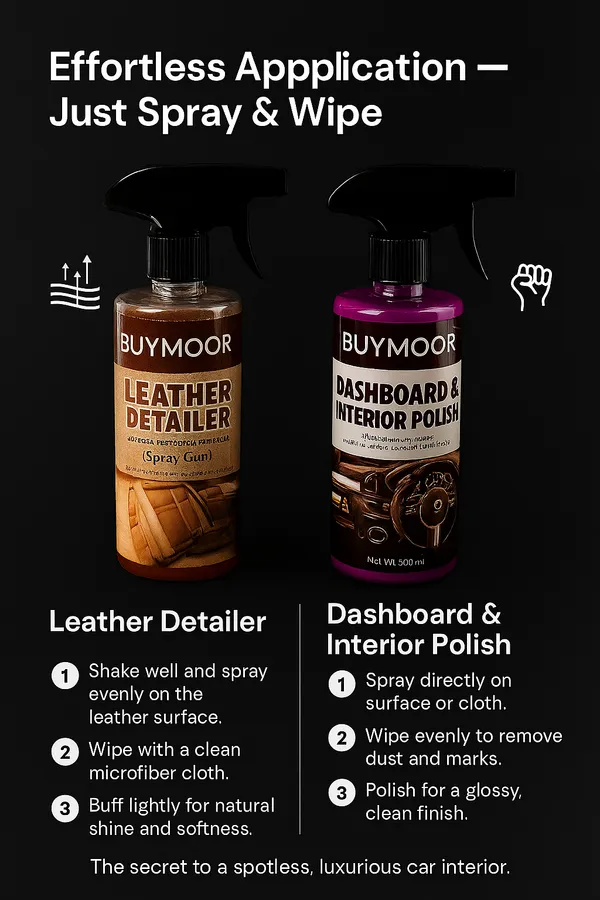 BUYMOOR_Leather_Detailer_500ml_and_Dashboard_and_Interior_Polish_500ml_-_(Pack_of_1+1=2)