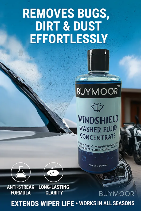 BUYMOOR_Windshield_Washer_Fluid_Concentrate_500ml_and_Stain-Free_Window_Cleaner_500ml_-_(Pack_of_1+1=2)