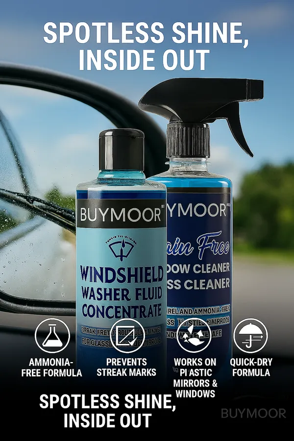 BUYMOOR_Windshield_Washer_Fluid_Concentrate_500ml_and_Stain-Free_Window_Cleaner_500ml_-_(Pack_of_1+1=2)