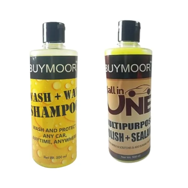 Multicolor_Wash+Wax_Shampoo_For_All_Cars_500Ml_And_All-In-One_Car_Polish_&_Sealant_500Ml_-_Pack_Of_1+1=2