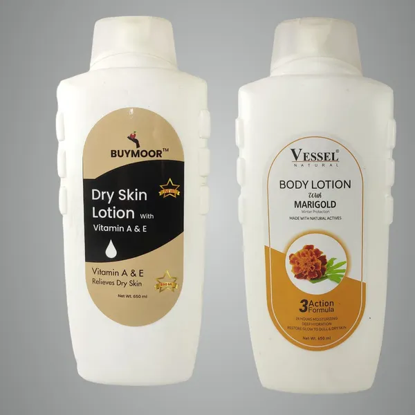 Multicolor_Vitamin_A_&_E_And_Vessel_Marigold_Deep_Nourishing_Skin_Brightening_Body_Lotion_Men_&_Women_1300_MlPack_Of_2