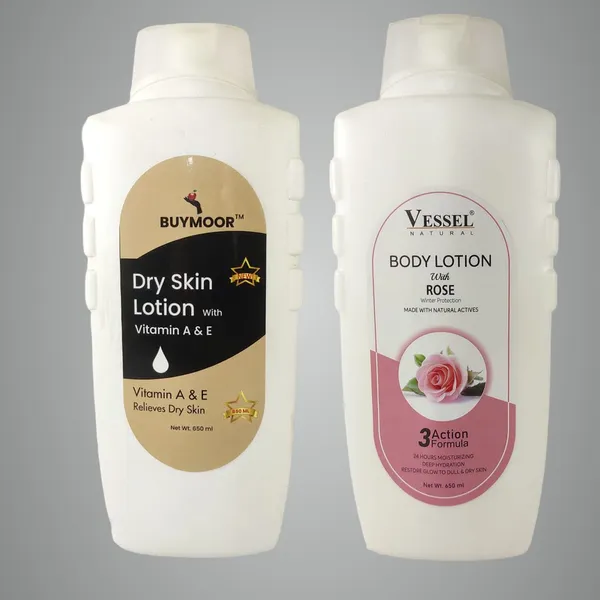 Multicolor_Vitamin_A_&_E_And_Vessel_Rose_Deep_Nourishing_Skin_Brightening_Body_Lotion_Men_&_Women_1300_MlPack_Of_2
