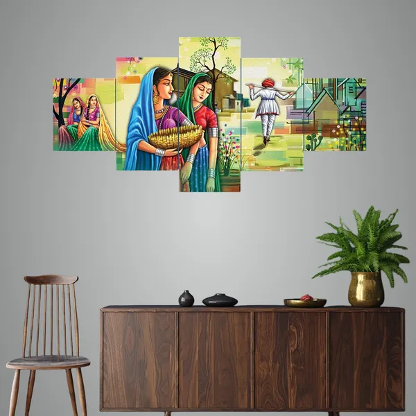 Set_Of_5_3d_Material_Wall_Paintings_|_For_Home_Decoration_|_75_X_43_Cm