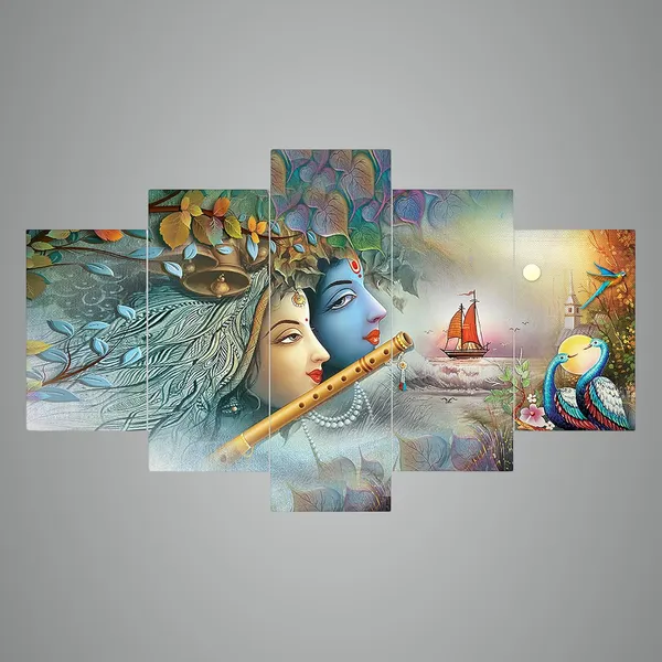 Set_Of_5_3d_Material_Wall_Paintings_|_For_Home_Decoration_|_75_X_43_Cm