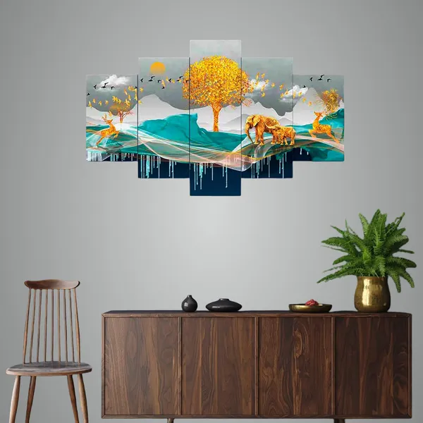 Set_Of_5_3d_Material_Wall_Paintings_|_For_Home_Decoration_|_75_X_43_Cm