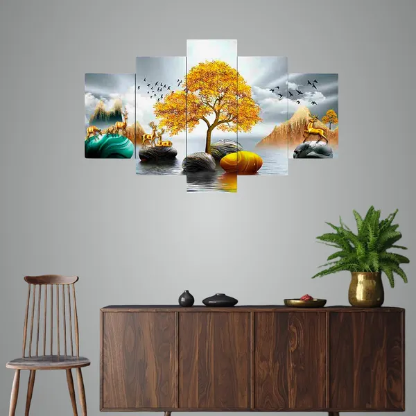 Set_Of_5_3d_Material_Wall_Paintings_|_For_Home_Decoration_|_75_X_43_Cm