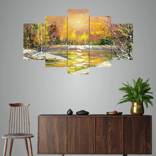 Set_Of_5_3d_Material_Wall_Paintings_|_For_Home_Decoration_|_75_X_43_Cm