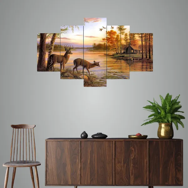 Set_Of_5_3d_Material_Wall_Paintings_|_For_Home_Decoration_|_75_X_43_Cm