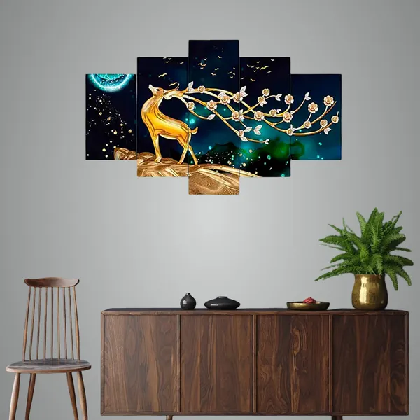 Set_Of_5_3d_Material_Wall_Paintings_|_For_Home_Decoration_|_75_X_43_Cm