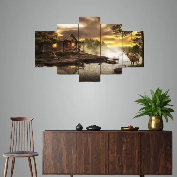 Set_Of_5_3d_Material_Wall_Paintings_|_For_Home_Decoration_|_75_X_43_Cm