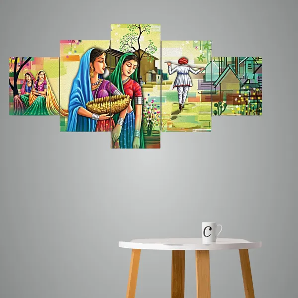 Set_Of_5_3d_Material_Wall_Paintings_|_For_Home_Decoration_|_125_X_60_Cm