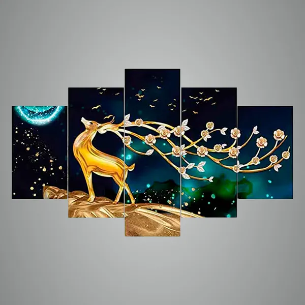 Set_Of_5_3d_Material_Wall_Paintings_|_For_Home_Decoration_|_125_X_60_Cm