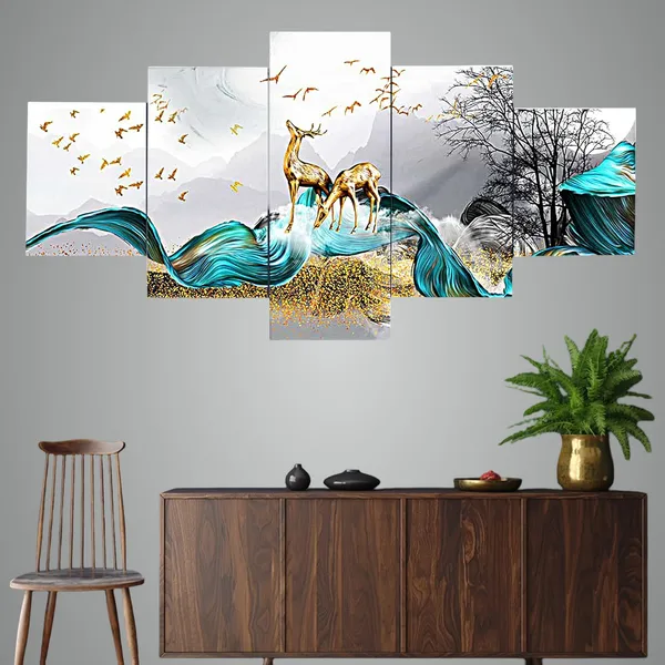 Set_Of_5_3d_Material_Wall_Paintings_|_For_Home_Decoration_|_75_X_43_Cm