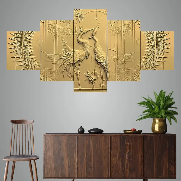 Set_Of_5_3d_Material_Wall_Paintings_|_For_Home_Decoration_|_125_X_60_Cm