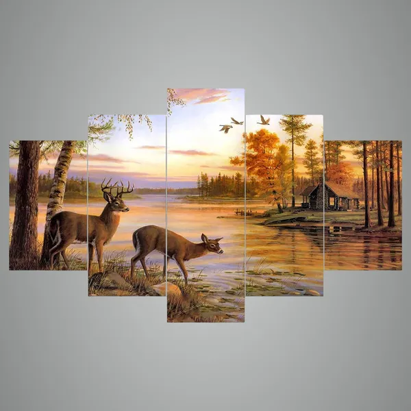 Set_Of_5_3d_Material_Wall_Paintings_|_For_Home_Decoration_|_125_X_60_Cm