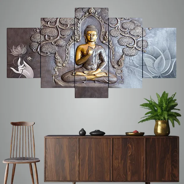 Set_Of_5_3d_Material_Wall_Paintings_|_For_Home_Decoration_|_125_X_60_Cm