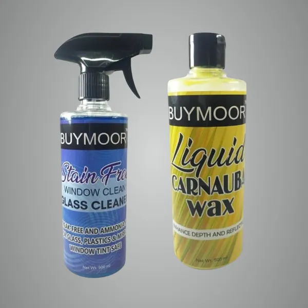 Multicolor_Stain-Free_Window_Cleaner_500Ml_And_Liquid_Carnauba_Wax_500Ml_-_Pack_Of_1+1=2