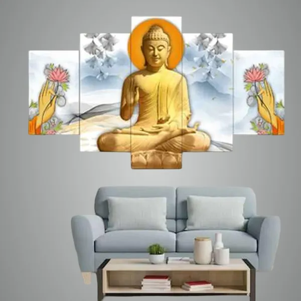 Set_Of_5_Mdf_Framed_3D_Wall_Painting_For_Home_Decoration_|_24X50_Inches