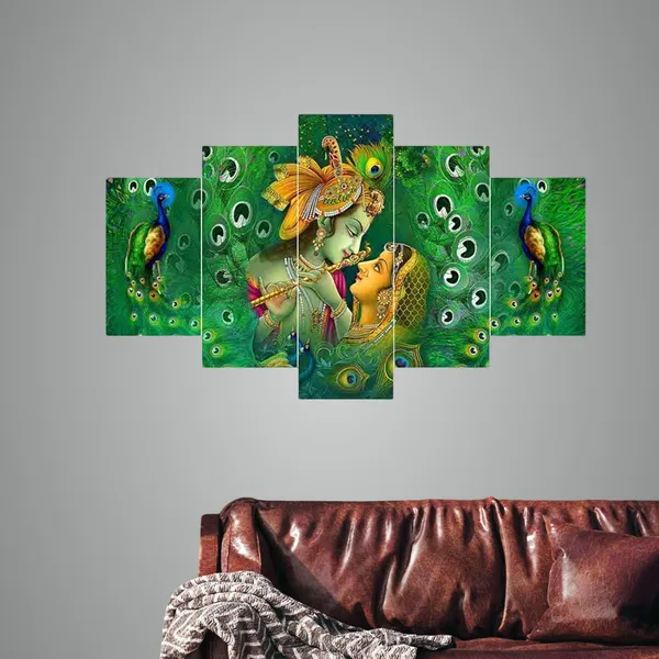 Set_Of_5_Mdf_Framed_3D_Wall_Painting_For_Home_Decoration_|_24X50_Inches