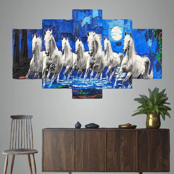 Set_Of_5_Mdf_Framed_3D_Wall_Painting_For_Home_Decoration|17X30_Inches