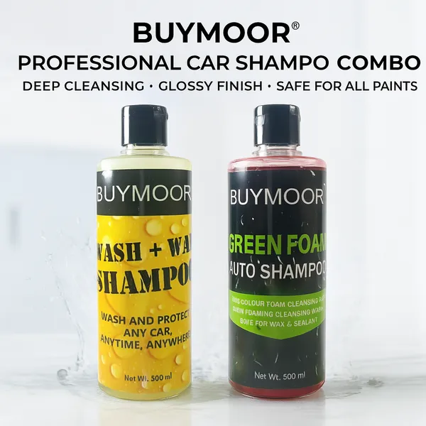 Multicolor_Wash+Wax_Shampoo_For_All_Cars_500Ml_And_Green_Foam_Auto_Shampoo_500Ml_-_Pack_Of_1+1=2
