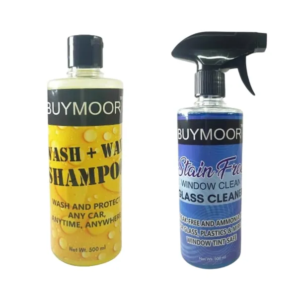 Multicolor_Wash+Wax_Shampoo_For_All_Cars_500Ml_And_Stain-Free_Window_Cleaner_500Ml_-_Pack_Of_1+1=2