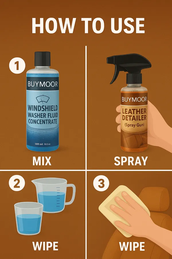 Multicolor_Leather_Detailer_500Ml_And_Stain-Free_Window_Cleaner_500Ml_-_Pack_Of_1+1=2