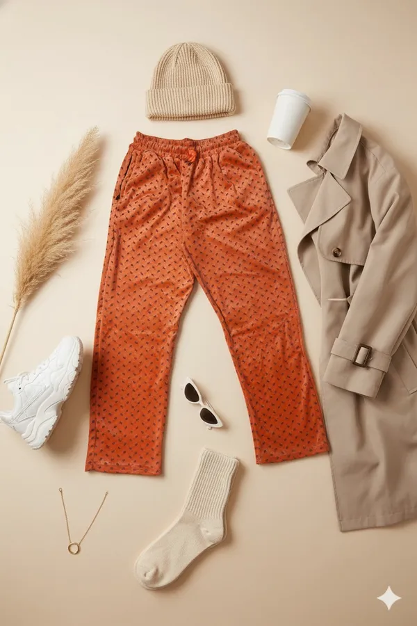 Orange_Breathable_Cotton_Jegging_For_Girls