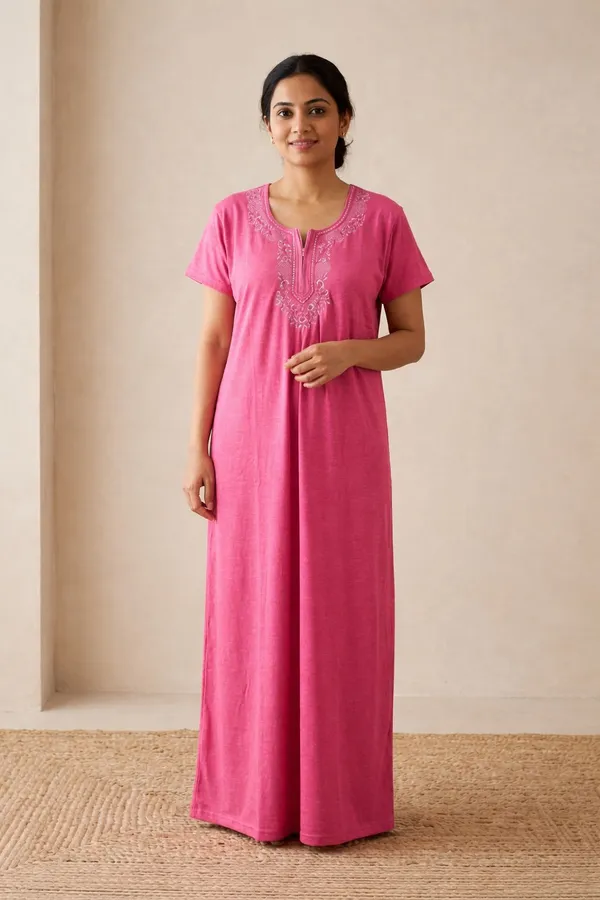 Blush_Comfort_Embroidered_Nighty