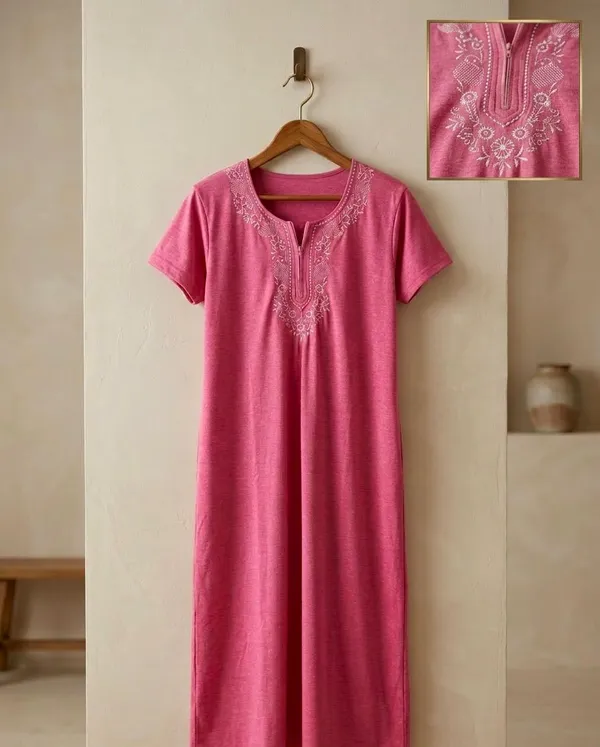 Blush_Comfort_Embroidered_Nighty