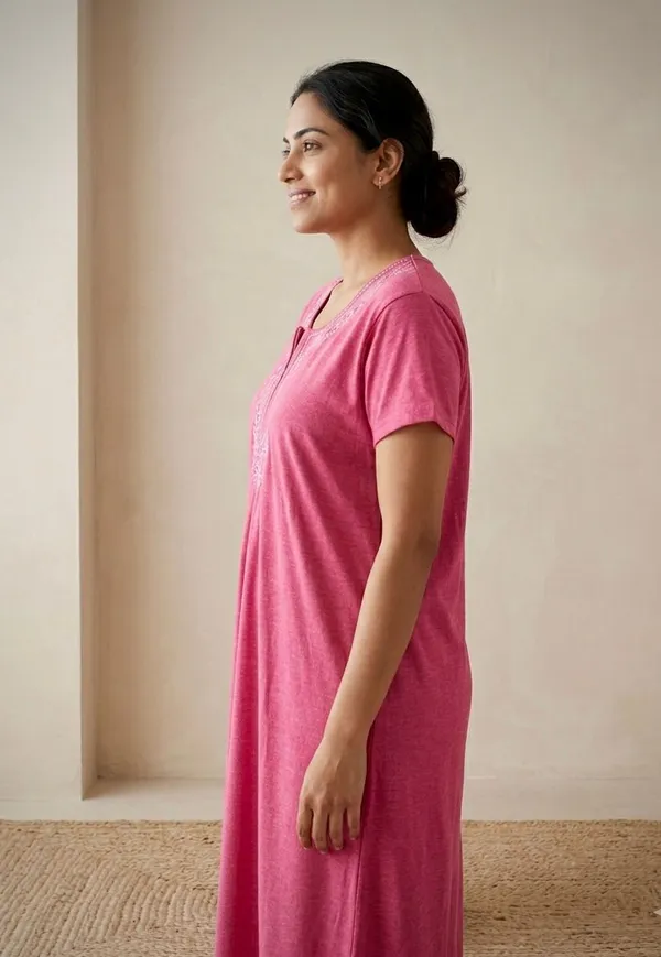 Blush_Comfort_Embroidered_Nighty