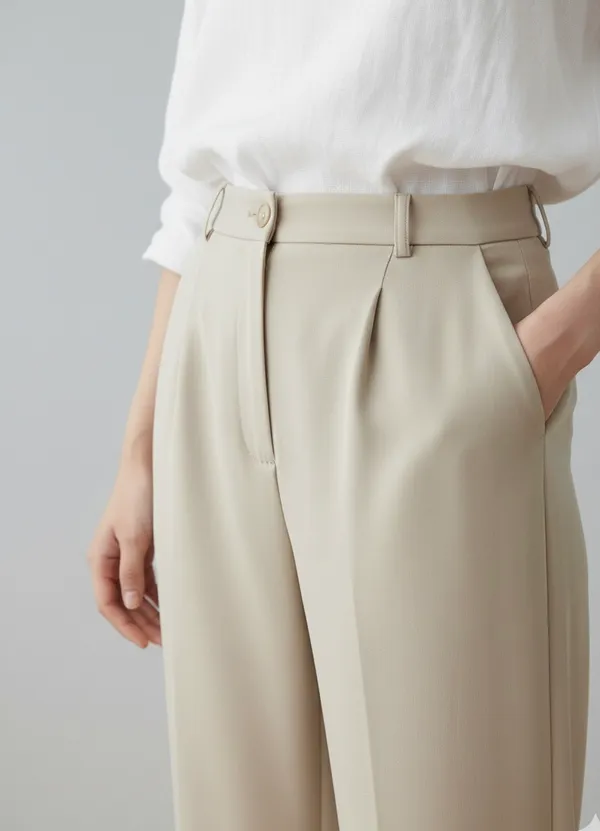 Cream_High_waist_Tailored_pant_