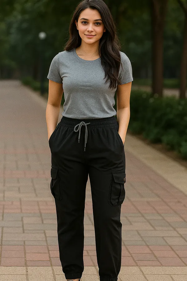 Black_Breathable_Cotton_Jogger_Pants_For_Girls