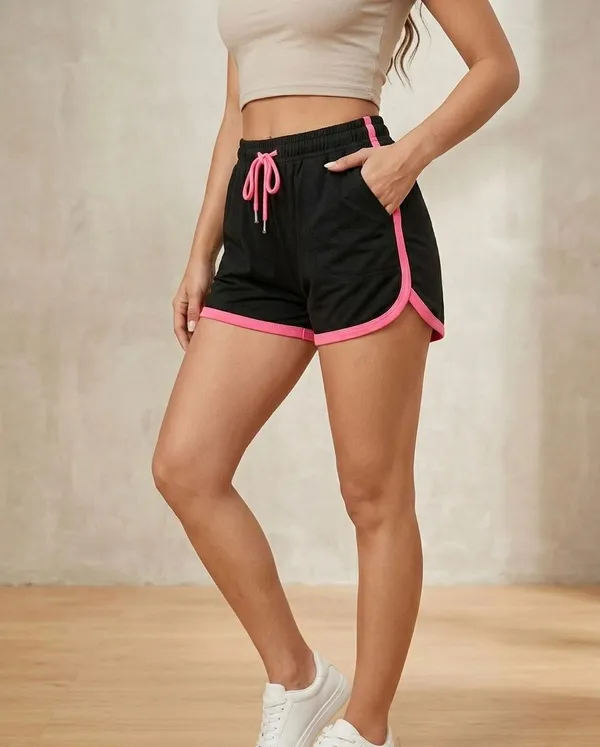 Athletic_Black_Shorts_with_Pink_Trim_