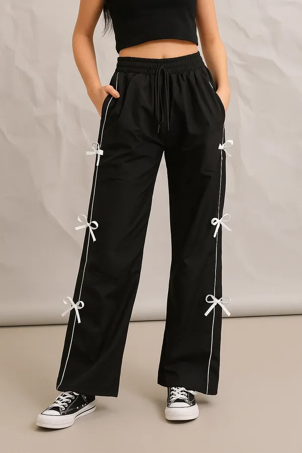 Black_Side_Bow_Detail_Trousers_For_Girls