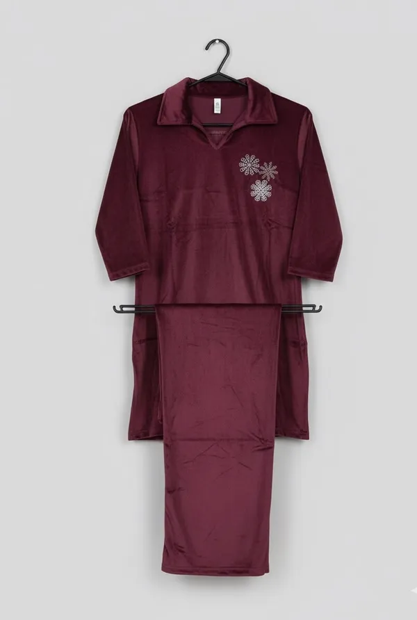 Super_soft_Velvet_Kurti_Lower_Set_