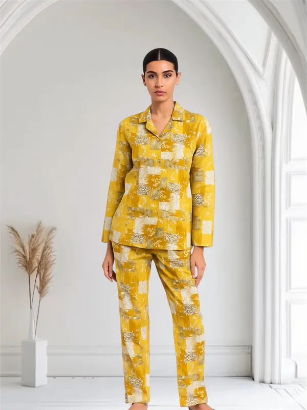 Yellow_Printed_Co-ord_Set_Premium_For_Women