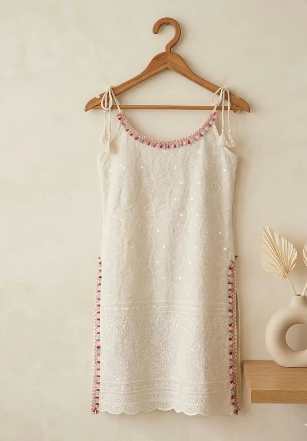 Zariya_Lace_Chikankari_Kurti