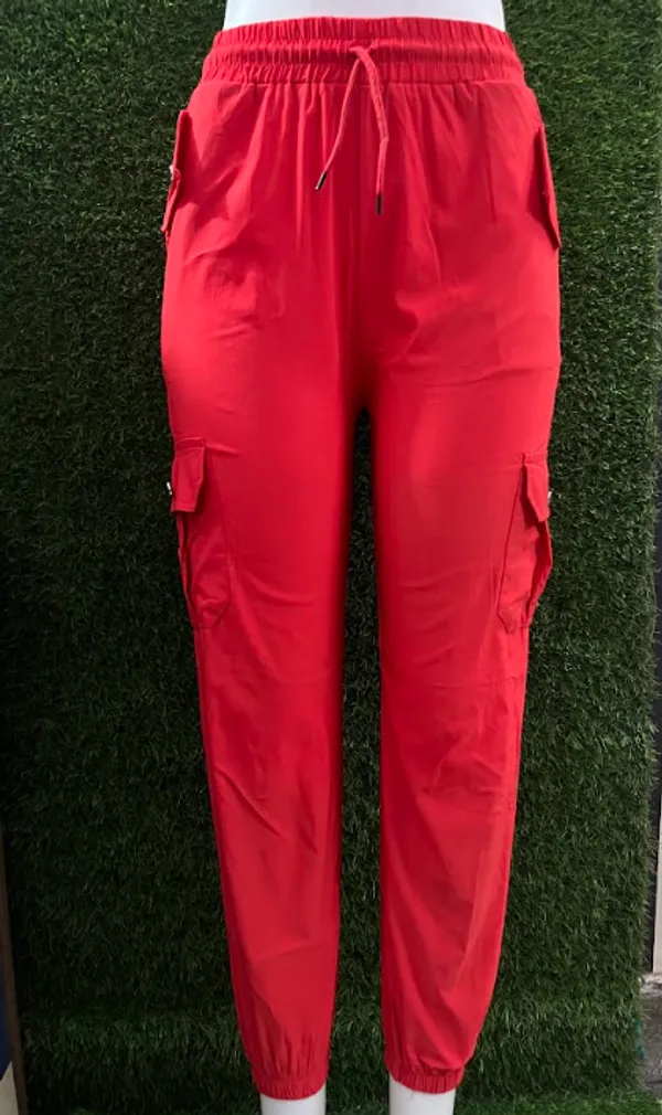 Red_Breathable_Cotton_Jogger_Pants_For_Girls