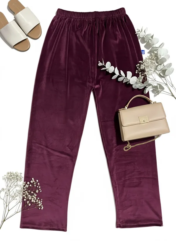 Wine_Velvet_Lower_For_Girls_Special_For_This_Winter_For_Women
