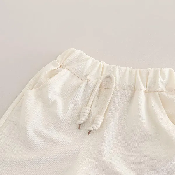 Cream_Trendy_&_Comfortable_Matching_Shorts_Set_For_Girls